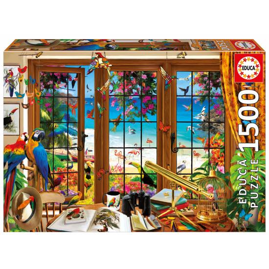 Puzzle Educa Window Bird Watcher 1500 peças