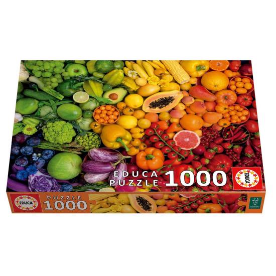 Puzzle Educa Vitaminas Coloridas 1000 peças