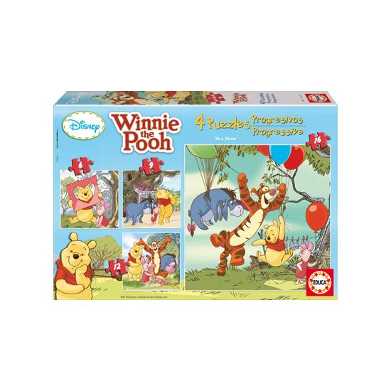 Puzzle progressivo Educa Winnie the Pooh 6+9+12+16 peças