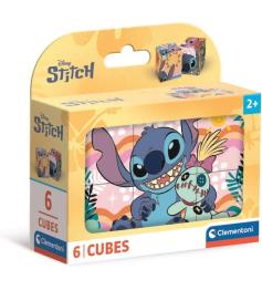 Puzzle Cubos Clementoni Disney Stitch de 6 Cubos