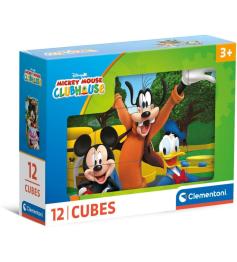 Puzzle Cubos Clementoni Mickey Clubhouse de 12 Cubos