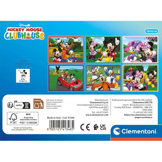 Puzzle Cubos Clementoni Mickey Clubhouse de 12 Cubos