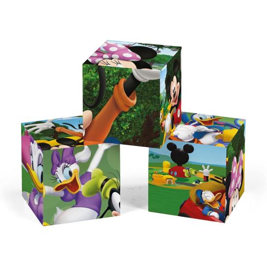 Puzzle Cubos Clementoni Mickey Clubhouse de 12 Cubos