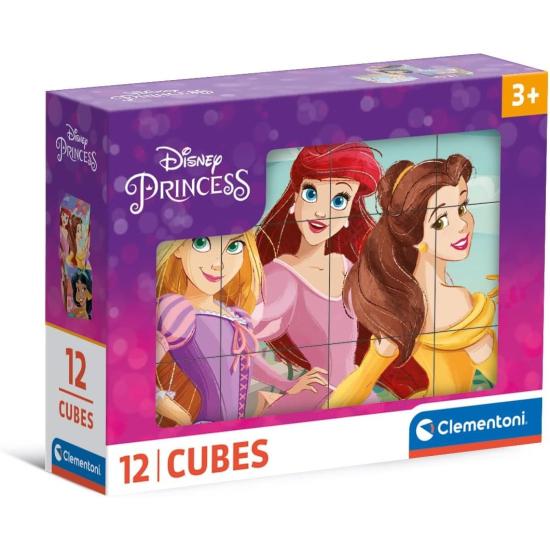 Puzzle Cubos Clementoni Disney Princess de 12 Cubos