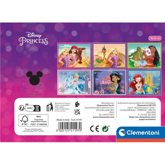 Puzzle Cubos Clementoni Disney Princess de 12 Cubos
