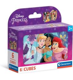 Puzzle Cubos Clementoni Princesas Disney de 6 Cubos
