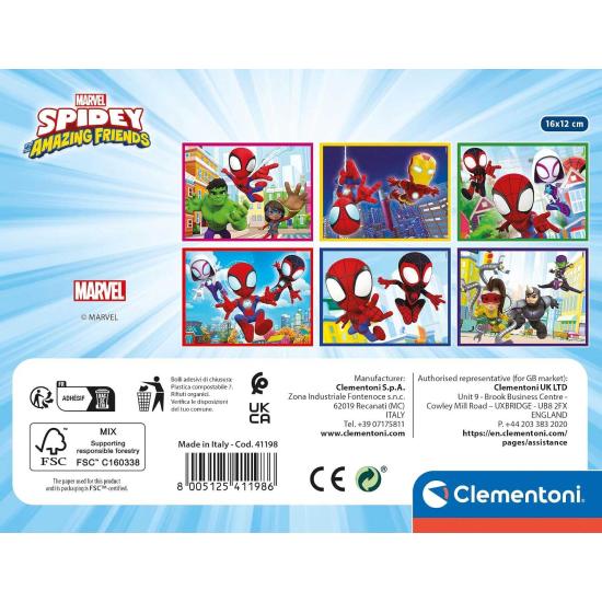 Puzzle Cubos Clementoni Spidey de 12 Cubos