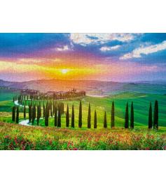 Puzzle Enjoy Nascer Do Sol Na Toscana de 1000 peças