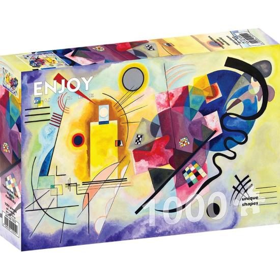 Puzzle Enjoy Amarelo Vermelho Azul 1000 Peças