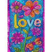 Puzzle Enjoy Amor Floral de 1000 peças