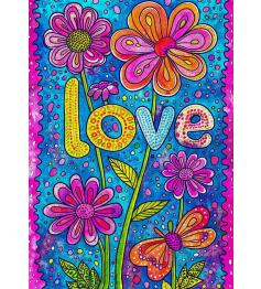 Puzzle Enjoy Amor Floral de 1000 peças