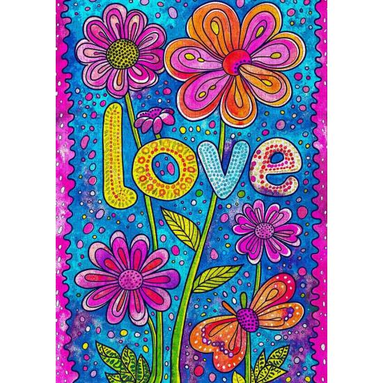Puzzle Enjoy Amor Floral de 1000 peças