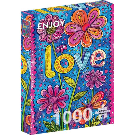 Puzzle Enjoy Amor Floral de 1000 peças