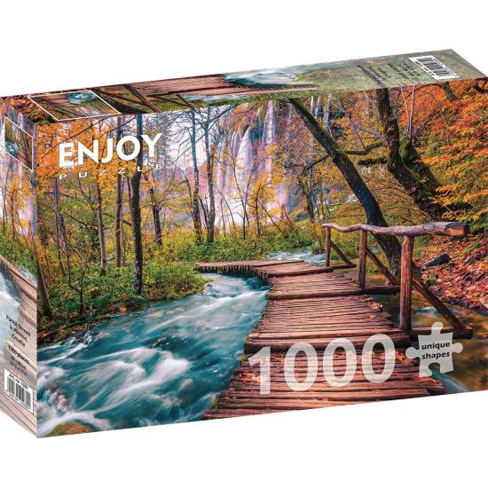 Puzzle Enjoy Forest Stream em Plitvice, Croácia de 100
