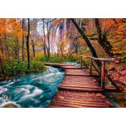 Puzzle Enjoy Forest Stream em Plitvice, Croácia de 100