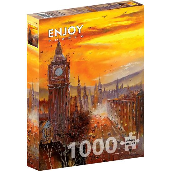 Puzzle Enjoy Pôr do Sol em Londres de 1000 Peças Puzzle Enjoy Pôr do Sol em Londres de 1000 Peças