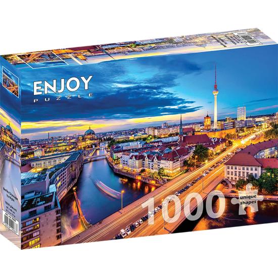 Puzzle Enjoy Berlim à Noite de 1000 Peças