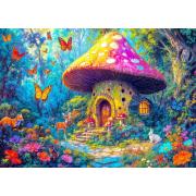 Puzzle Enjoy Chalé De Cogumelos de 1000 peças