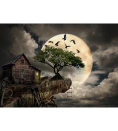 Puzzle Enjoy Cabana de Toras no Penhasco 1000 Peças