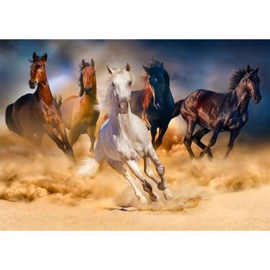 Puzzle Enjoy de Cavalos Correndo no Deserto 1000 Peças Puzzle Enjoy de Cavalos Correndo no Deserto 1000 Peças