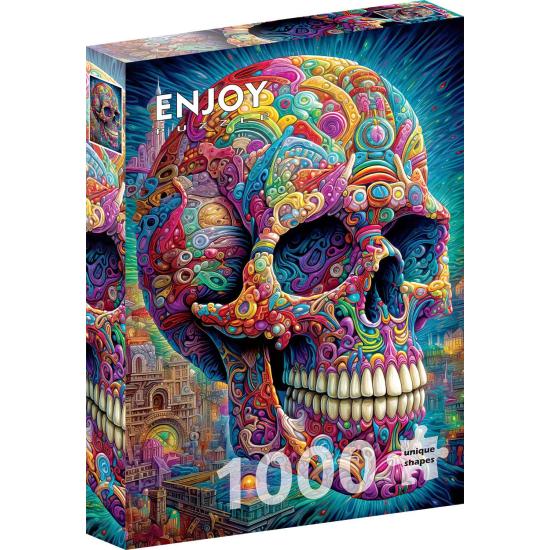 Puzzle Enjoy Crânio Peculiar de 1000 peças