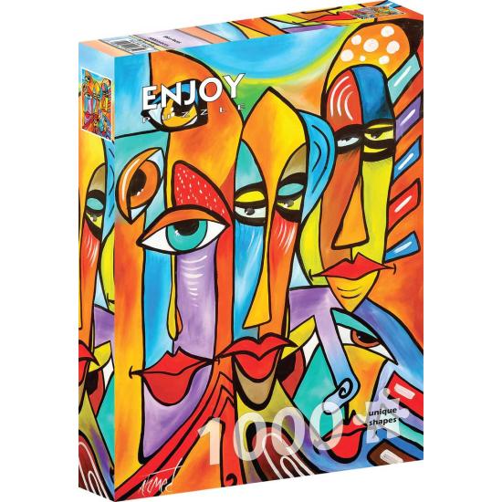 Puzzle Enjoy Caras Puntiagudas de 1000 Peças Puzzle Enjoy Caras Puntiagudas de 1000 Peças