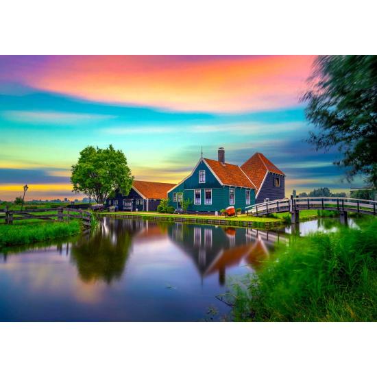 Puzzle Enjoy Casa de Fazenda na Holanda de 1000 Peças Puzzle Enjoy Casa de Fazenda na Holanda de 1000 Peças
