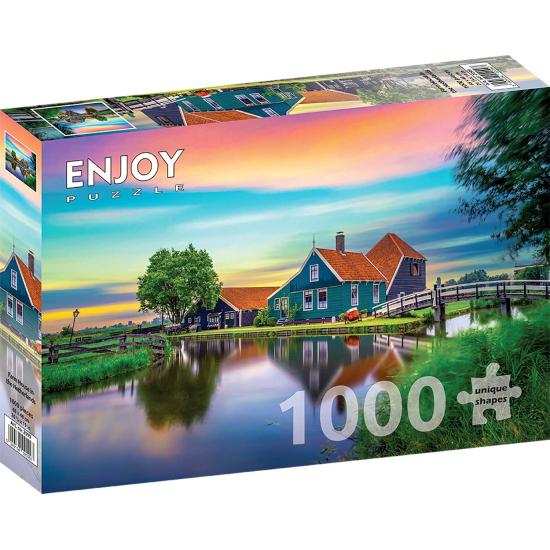 Puzzle Enjoy Casa de Fazenda na Holanda de 1000 Peças Puzzle Enjoy Casa de Fazenda na Holanda de 1000 Peças