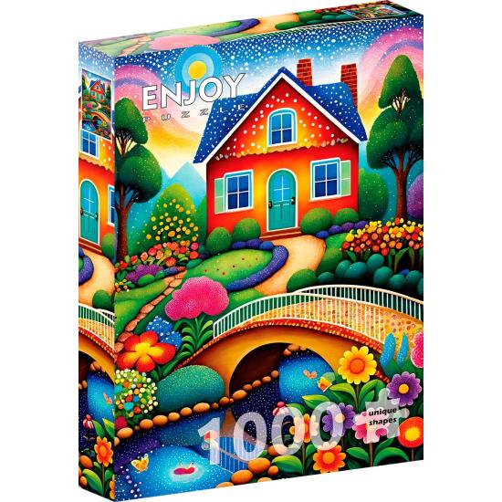 Puzzle Enjoy Casa das Cores de 1000 peças