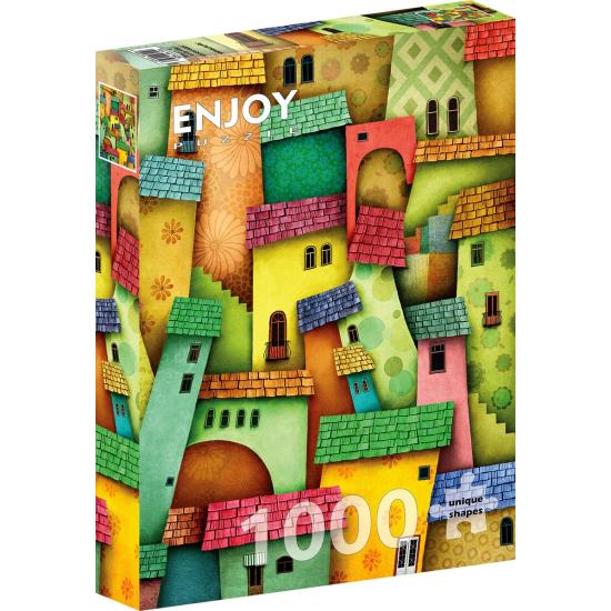 Puzzle Enjoy Casas Alegres 1000 Peças