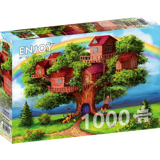 Puzzle Enjoy Três Casas de 1000 Peças