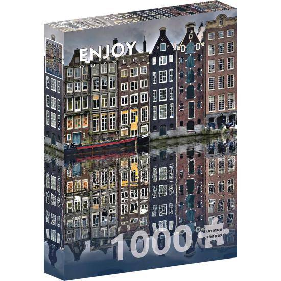 Puzzle Enjoy Casas em Amsterdã de 1000 Peças