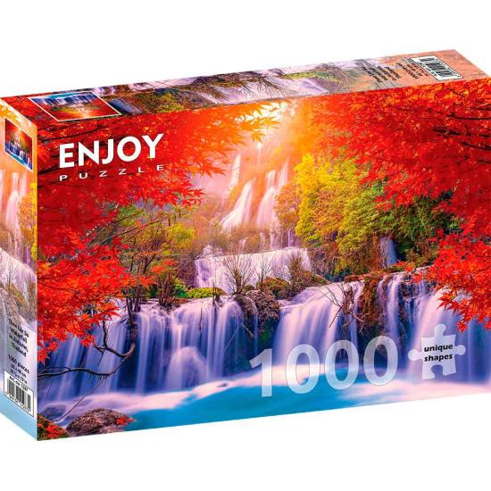 Puzzle Enjoy a cachoeira da Tailândia no outono de 10