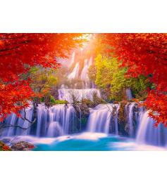 Puzzle Enjoy a cachoeira da Tailândia no outono de 10