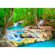 Puzzle Enjoy Cachoeira Turquesa Tailândia de 1000 Peças