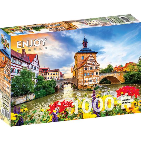 Puzzle Enjoy Centro Histórico de Bamberg, Alemanha de 1000 Peças