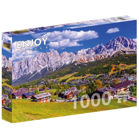 Puzzle Enjoy Cortina D'Ampezzo, Itália de 1000 peças