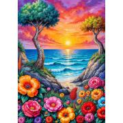 Puzzle Enjoy Costa Em Flor de 1000 peças