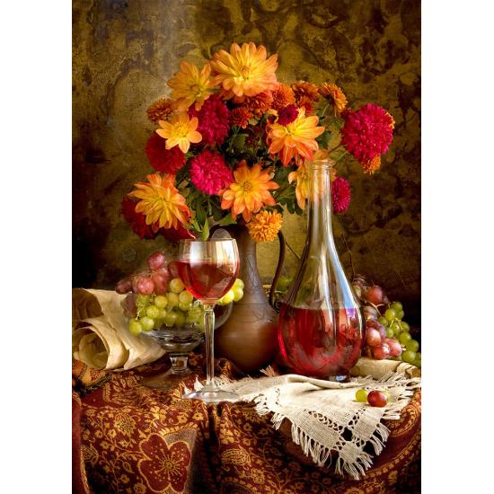 Puzzle Enjoy de Dálias e Vinho de 1000 Pzs Puzzle Enjoy de Dálias e Vinho de 1000 Pzs