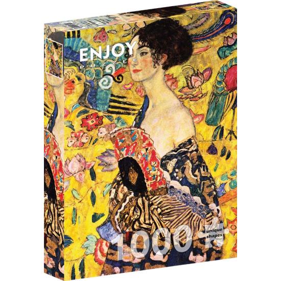 Puzzle Enjoy Lady com Leque de 1000 Peças Puzzle Enjoy Lady com Leque de 1000 Peças