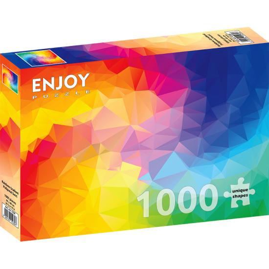 Puzzle Enjoy poligonal gradiente de cor de 1000 Pzs
