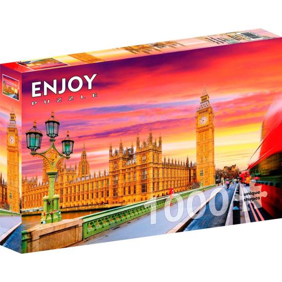 Puzzle Enjoy Palácio De Westminster, Londres de 1000 peças