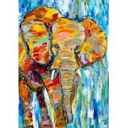 Puzzle Enjoy de elefante colorido 1000 peças