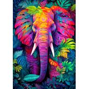 Puzzle Enjoy Elefante Disfarçado de 1000 peças