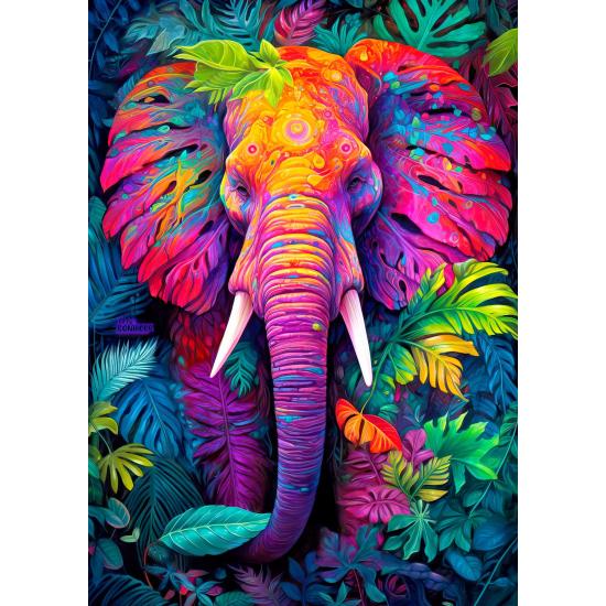 Puzzle Enjoy Elefante Disfarçado de 1000 peças