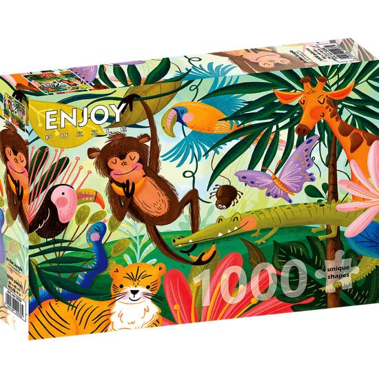 Puzzle Enjoy Na Selva de 1000 Peças Puzzle Enjoy Na Selva de 1000 Peças