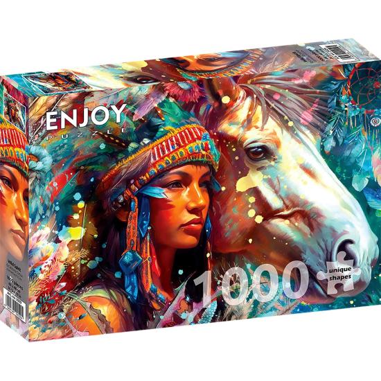 Puzzle Enjoy Espírito Selvagem de 1000 Peças Puzzle Enjoy Espírito Selvagem de 1000 Peças