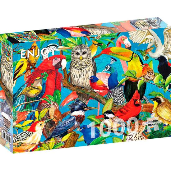 Puzzle Enjoy Frenesi Emplumado de 1000 Peças