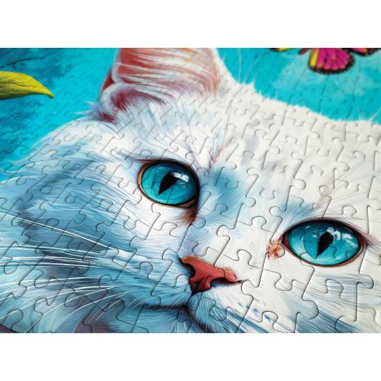 Puzzle Enjoy Gato Branco de 1000 peças Puzzle Enjoy Gato Branco de 1000 peças