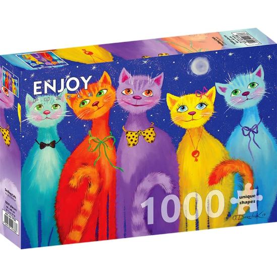 Puzzle Enjoy Gatos Sorridentes de 1000 Peças